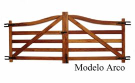 Porteira de Madeira - Modelo Arco 001